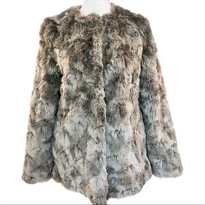 H & M FAUX FUR JACKET